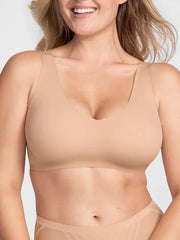 Airy Zero V-Neck Bra Sand