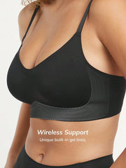 Wireless Seamless Comfy Bralette Black