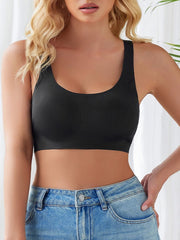 Non-Ringed Y-Back Gathering Sports Comfort Bra