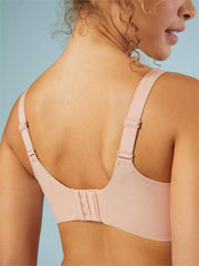 No Show Wireless Plunge Lounge Bra Pink