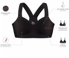 Comfort Racerback Breathable Wireless Bra Cornsilk