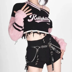 Off Shoulder Grunge Sweater