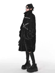 Punk Style Faux Fur Coat