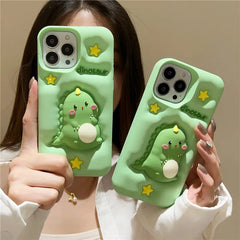 Kawaii Dinosaur iPhone Case
