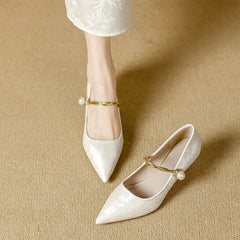 Pointed-Toe High Heels