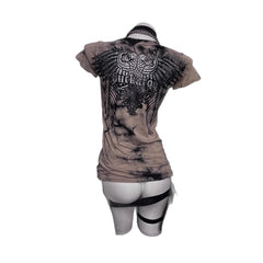 Cyber Gothic Y2K Top