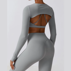Kyveli - 3 Piece Long Sleeve Activewear Set