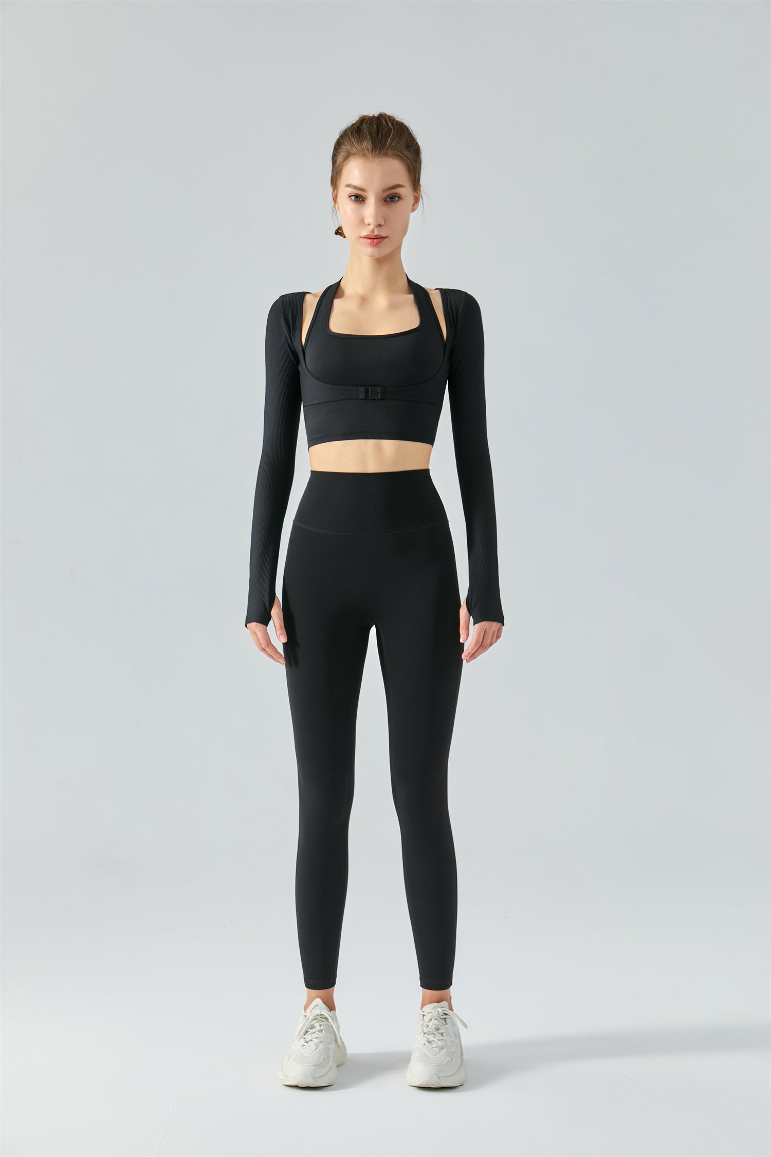 Thumb Hole 2-in-1 Sports Top