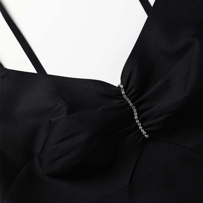 Seamless Diamond Gathering Comfort Thin Wireless Bra
