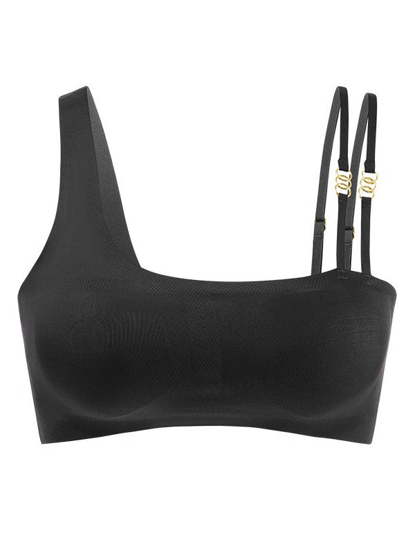Gathered Non-marking Sports Tank Top Wireless Bra