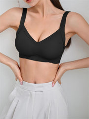 Solid Simple Bra Black