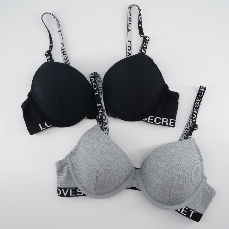 Letters Print Underwire Everyday Bra