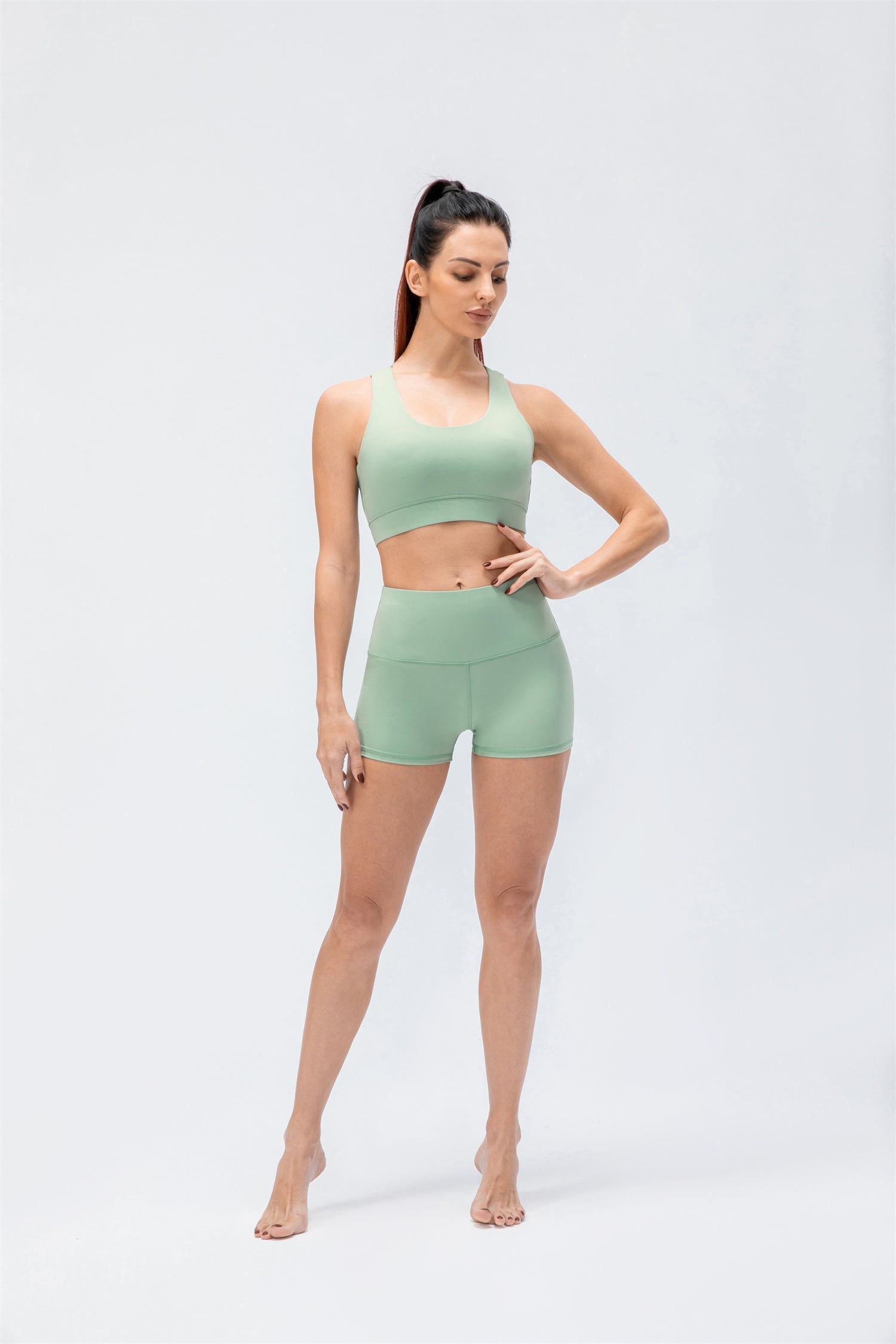 Sports Bra & Shorts Set- Attitude