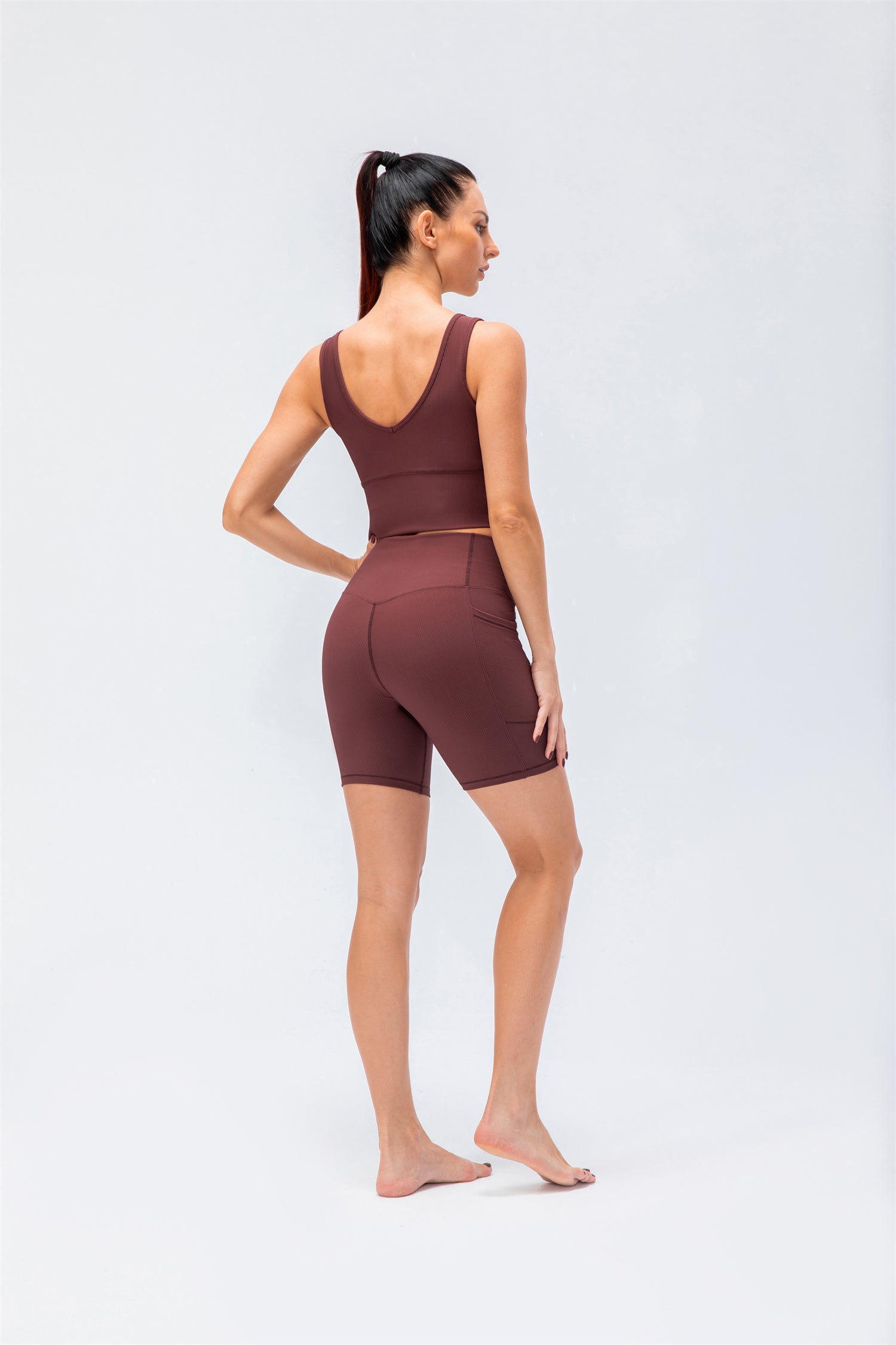 Sports Tank Top & Shorts Set- Elegant