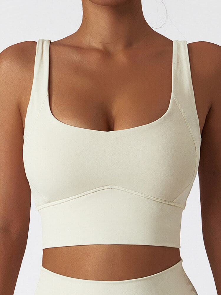 Air Cloud Wide Strap Open Back Sports Bra