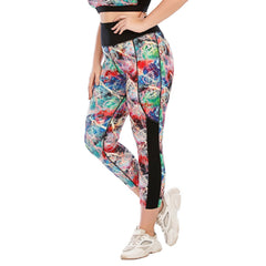 Plus Size Printe Yoga Gym Pants Leggings for Butt Lift