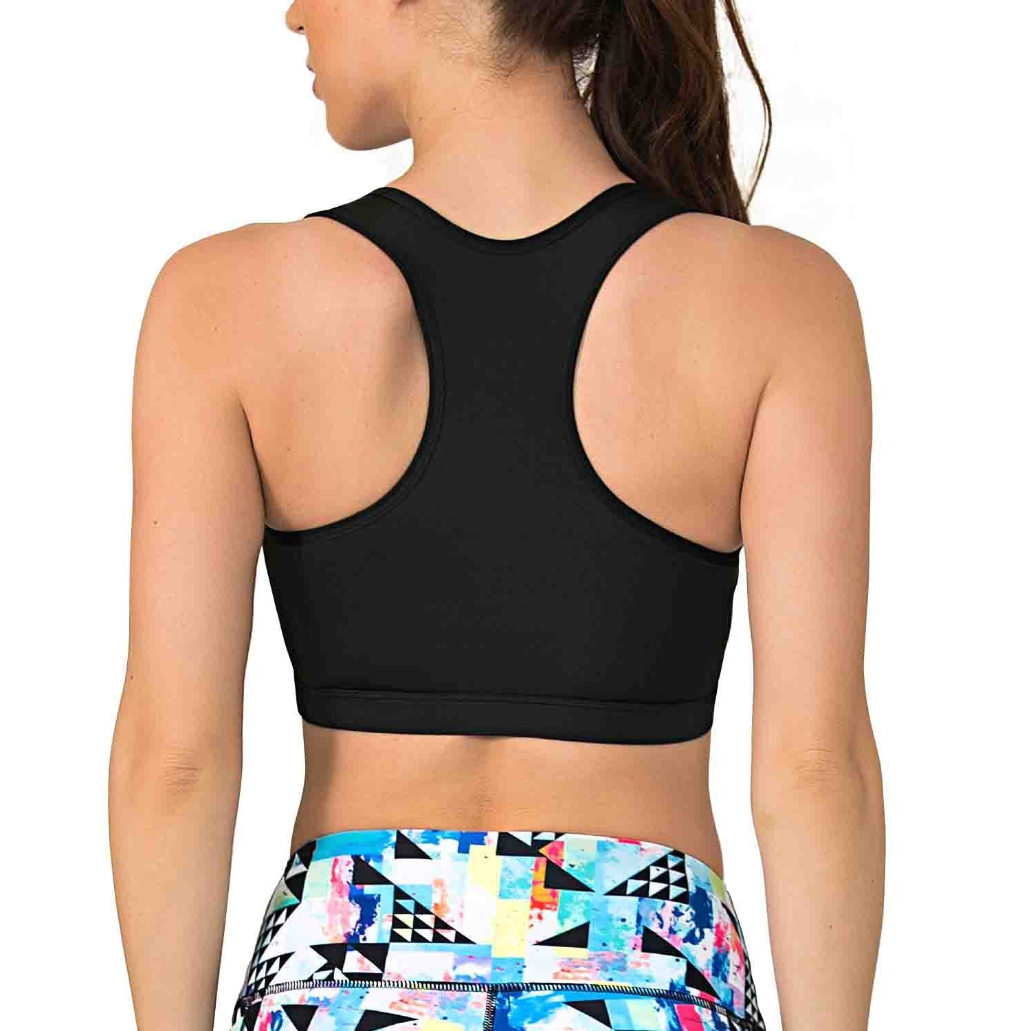 Black Yoga Top Bra for Women