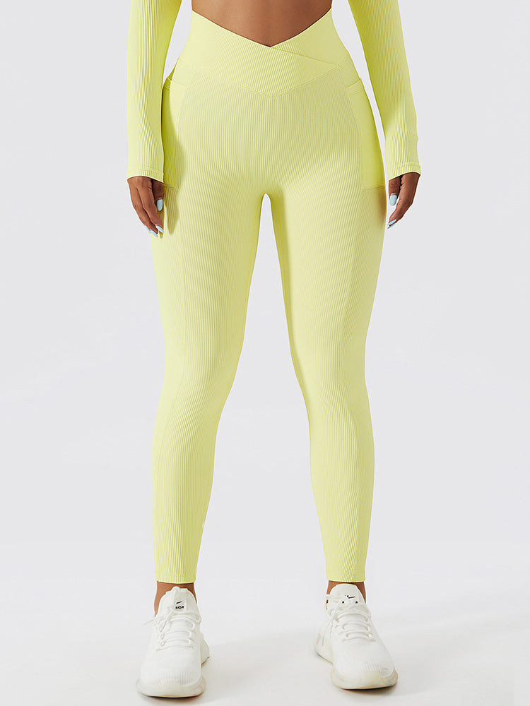 Live In Rib Crossover Pocket Leggings
