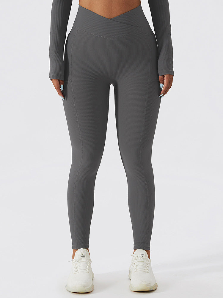 Live In Rib Crossover Pocket Leggings