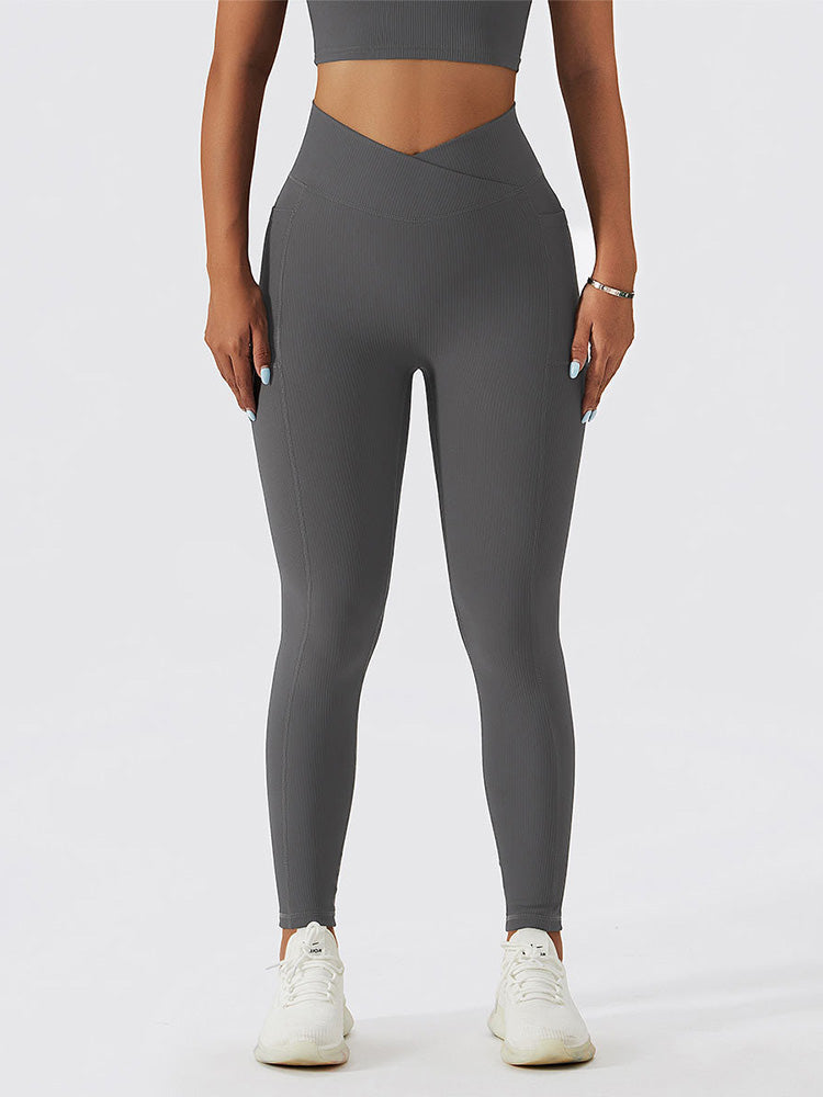 Live In Rib Crossover Pocket Leggings