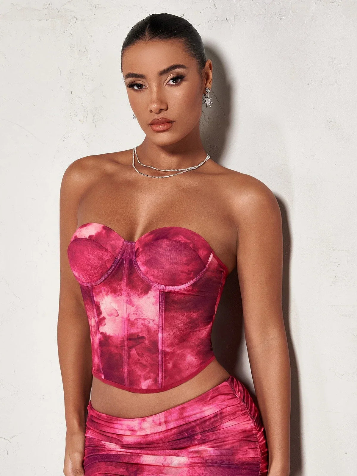 Tie Dye Bustier Tube Top