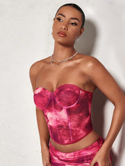Tie Dye Bustier Tube Top