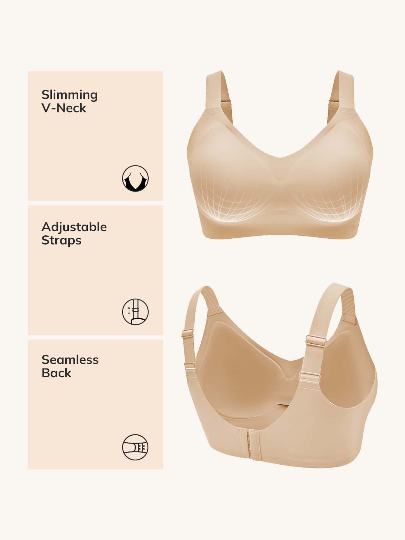 Plus Wireless Lounge Bra Tan