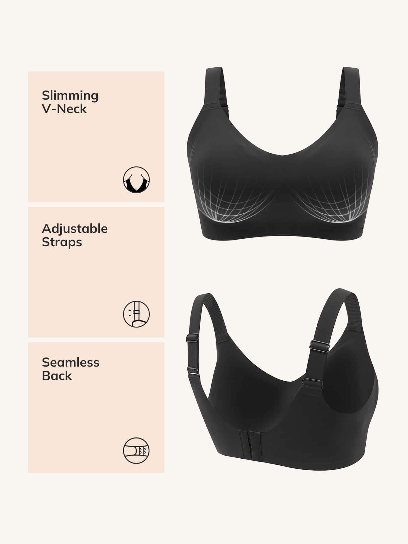 Plus Wireless Lounge Bra Black