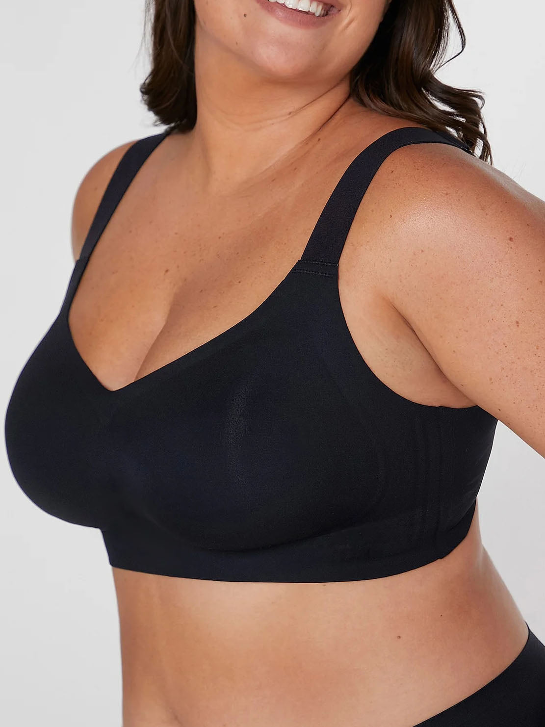 Plus Wireless Lounge Bra Black