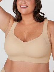 Plus Wireless Lounge Bra Tan