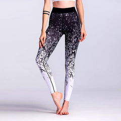 Printed Yoga Gym & Fitness Pants for Women