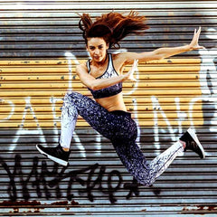 Printed Yoga Gym & Fitness Pants for Women