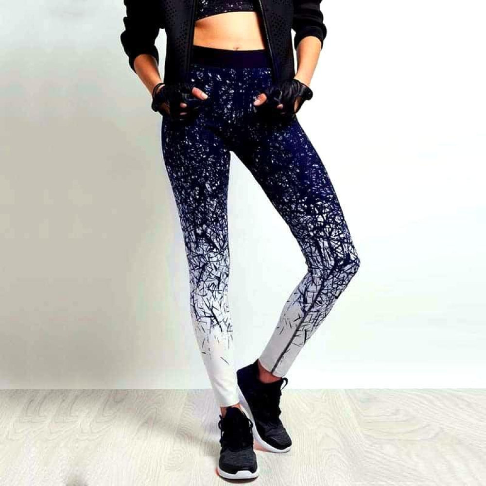 Printed Yoga Gym & Fitness Pants for Women