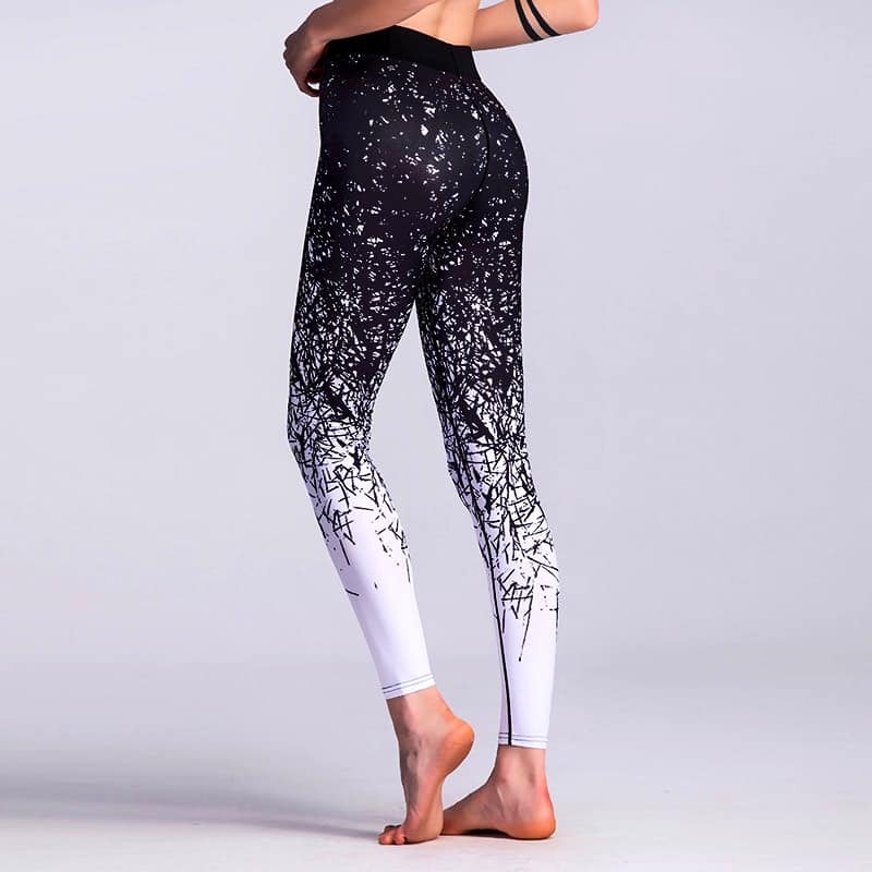 Printed Yoga Gym & Fitness Pants for Women