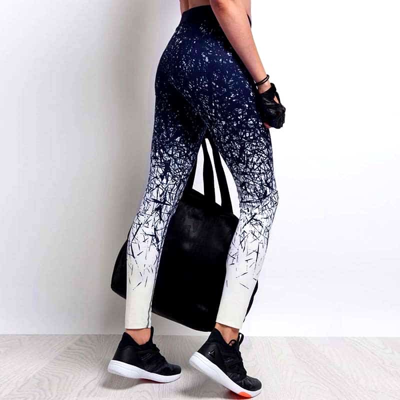 Printed Yoga Gym & Fitness Pants for Women