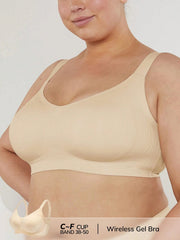 Plus Wireless Lounge Bra Beige