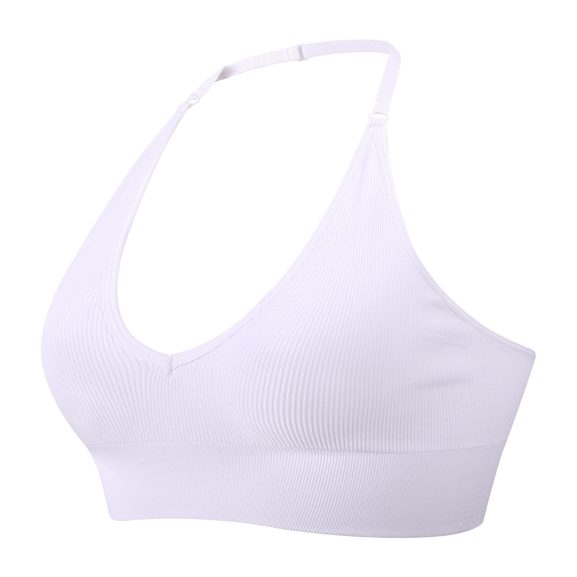 Deep V Low Back Hanging Neck Yoga Bra