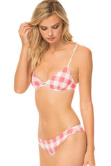 Pink Gingham Bikini Bottom