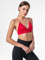 High Elasticity Spaghetti Straps Triangle Yoga Bra