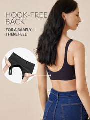 Wireless Racerback Lounge Bra Black