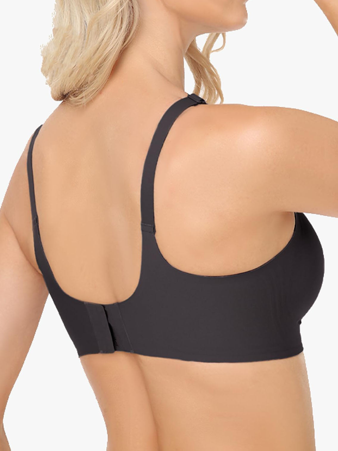 Mesh Bras for Women No Underwire Wireless Comfort Lift Push Up Bralettes for Women with Support and Bra Black