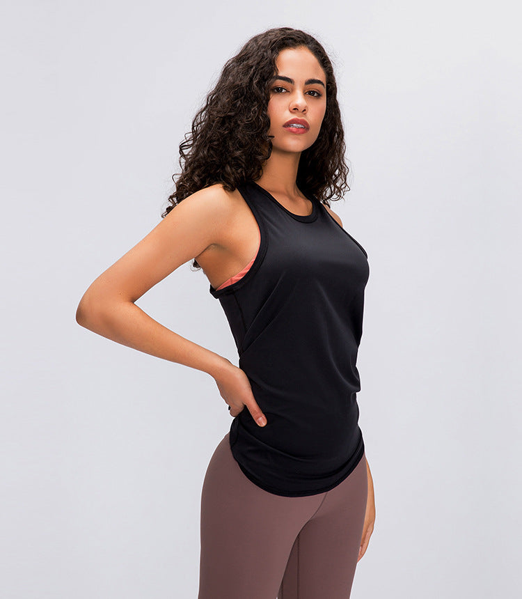 Sexy Back Open Loose Fit Women's Yoga Fitness Top