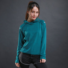 Breathable Hooded Women's Yoga Top