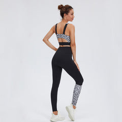 2 Piece Leopard Print Women's Sports & Yoga Set