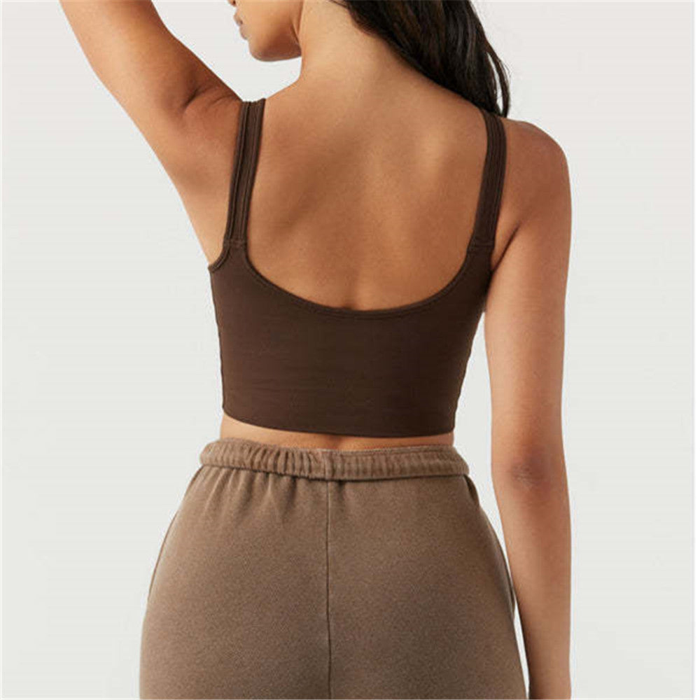 Nylon Padded Women's Push Up Yoga & Sports Top