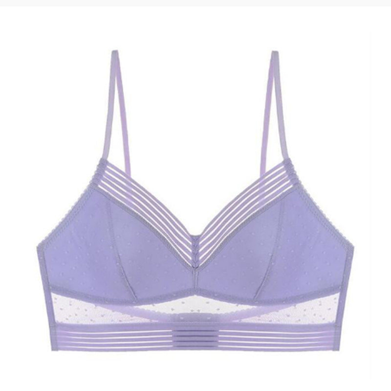 Low Back Plus Size Strap Bralette Unpadded Bralette Lace Bralette Full Coverage Bra