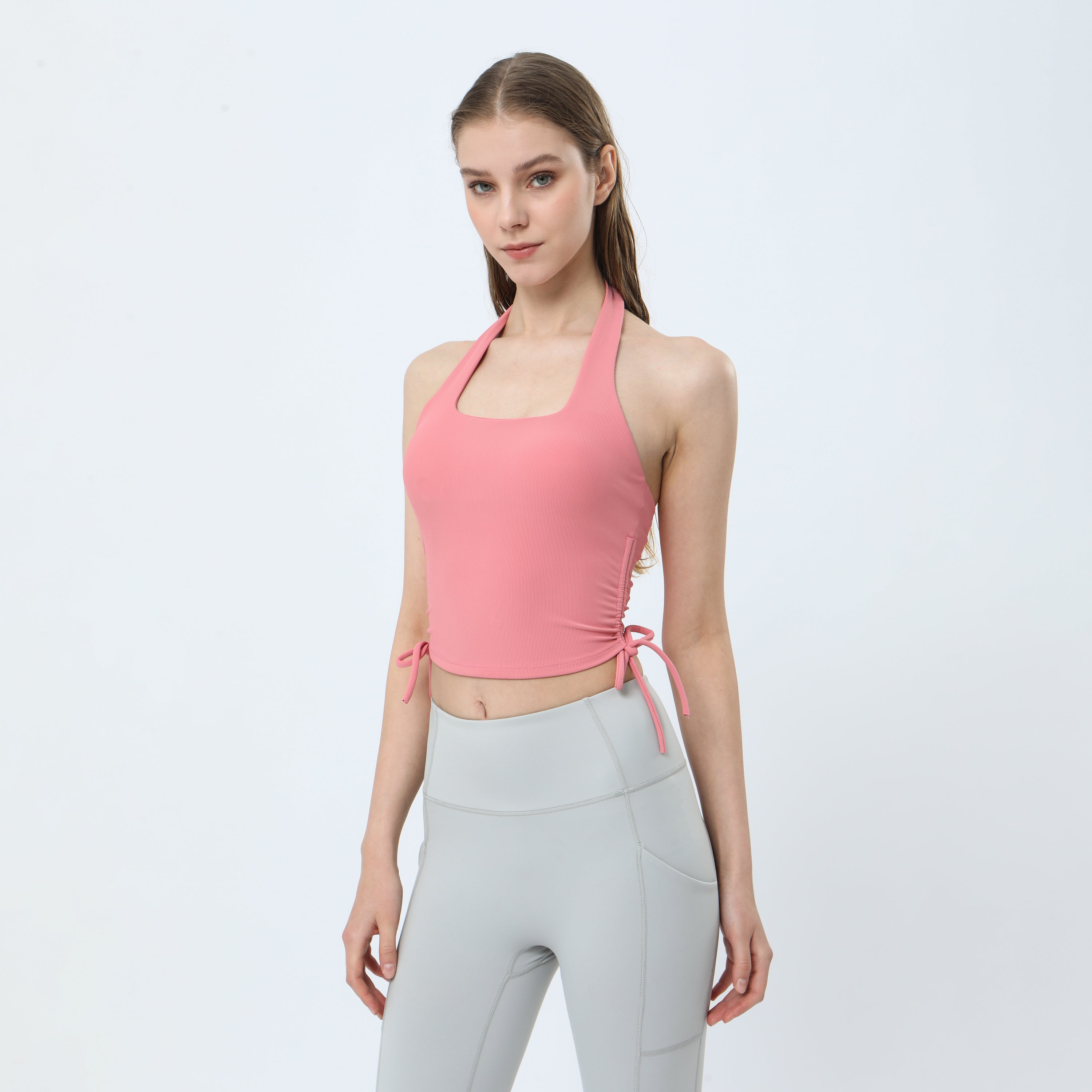 Halter Drawstring Tank Top