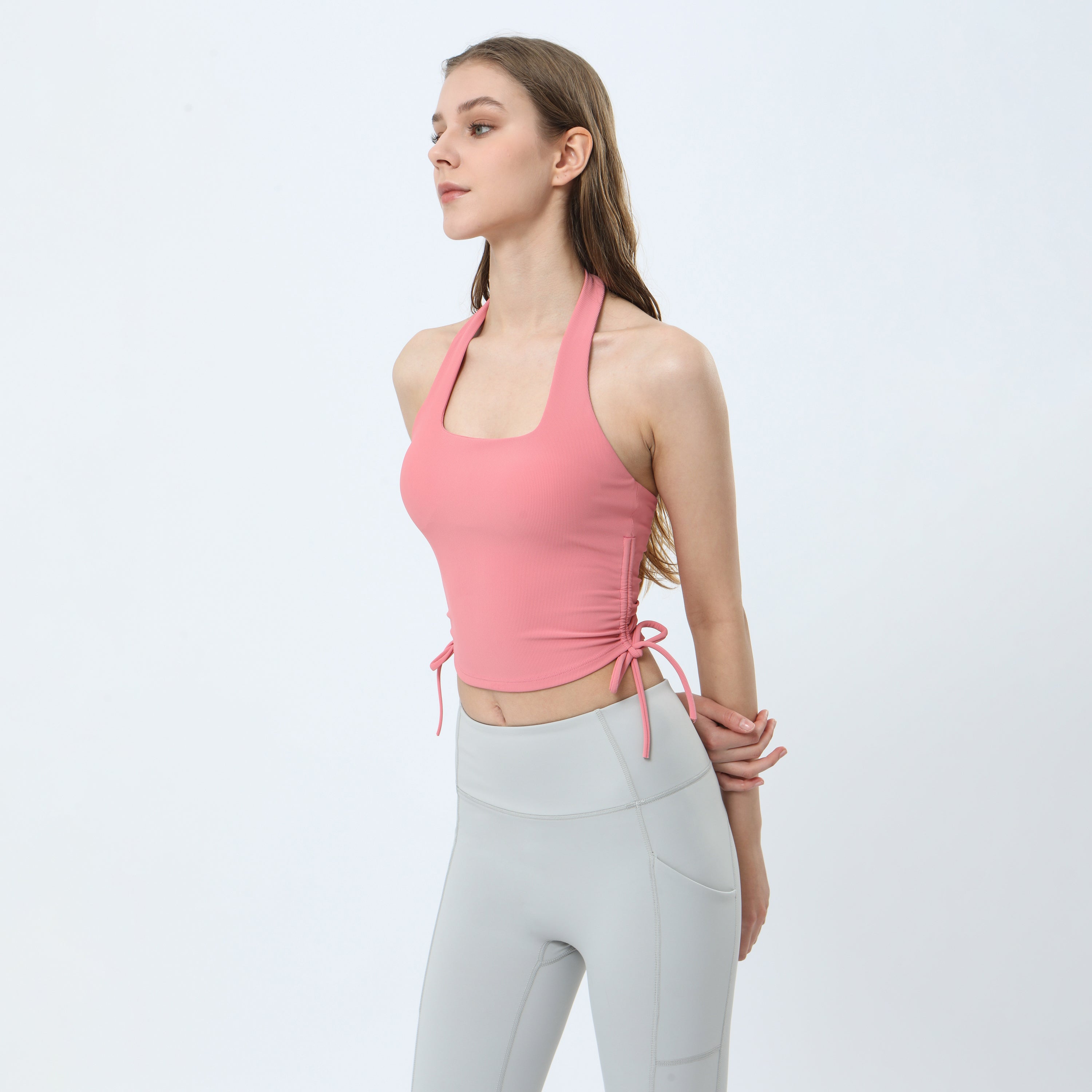 Halter Drawstring Tank Top