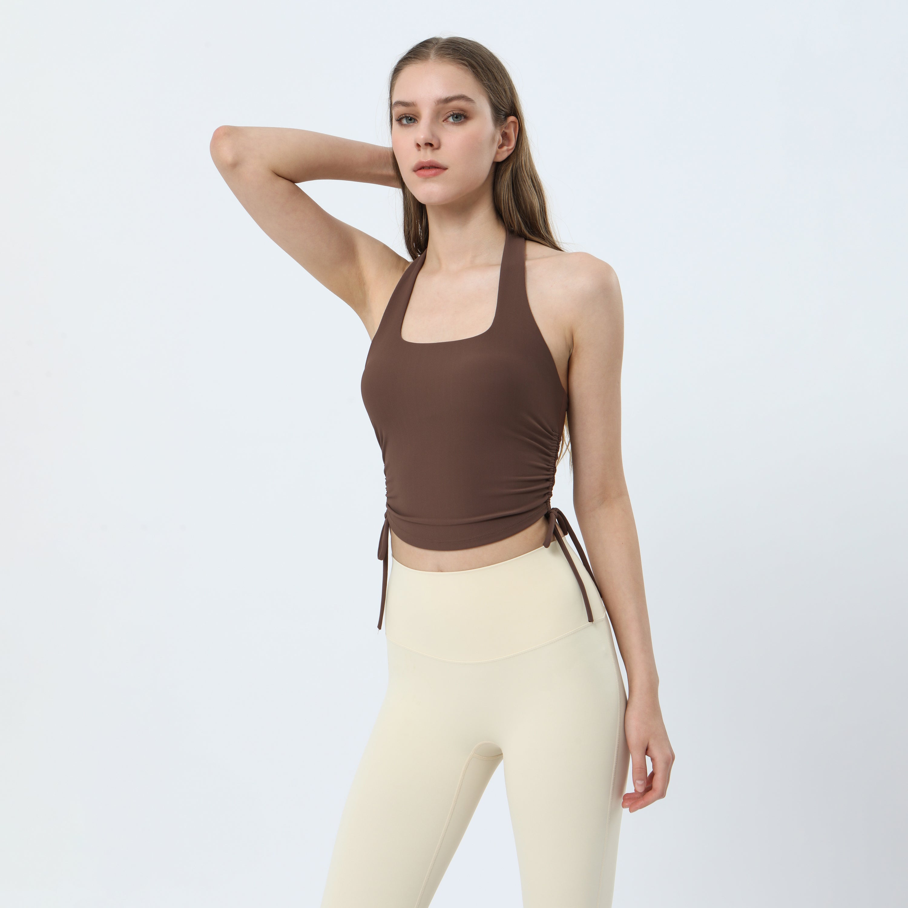 Halter Drawstring Tank Top