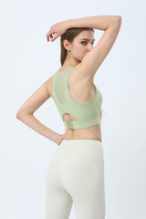 Mesh Panel Sports Bra